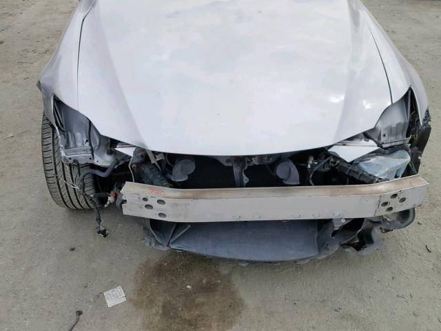 JTHBK262575026113 - 2007 LEXUS IS 250 SILVER photo 9