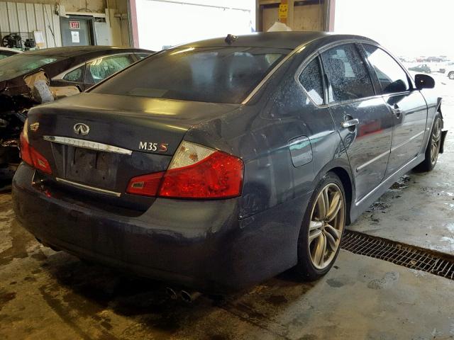 JNKAY01E38M603454 - 2008 INFINITI M35 BASE BLUE photo 4