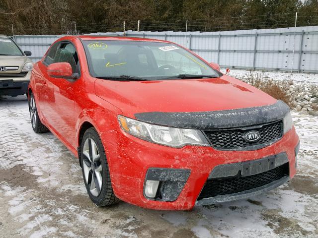 KNAFW6A37C5603312 - 2012 KIA FORTE SX RED photo 1