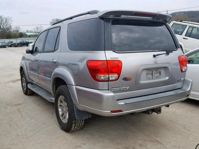 5TDZT38A55S250786 - 2005 TOYOTA SEQUOIA LI SILVER photo 3