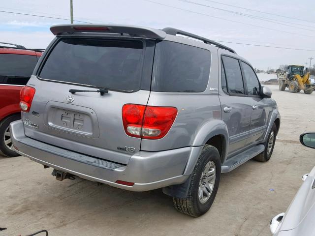 5TDZT38A55S250786 - 2005 TOYOTA SEQUOIA LI SILVER photo 4