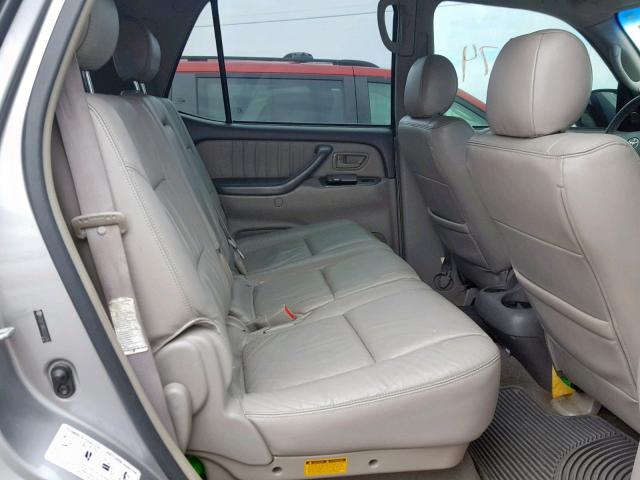 5TDZT38A55S250786 - 2005 TOYOTA SEQUOIA LI SILVER photo 6