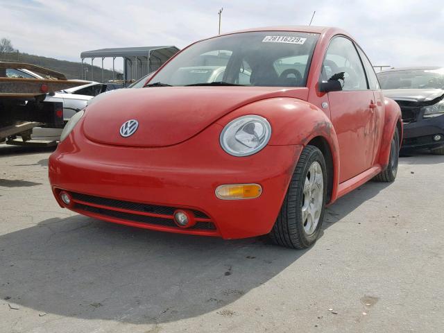 3VWCP21C62M405290 - 2002 VOLKSWAGEN NEW BEETLE წითელი ფოტო 2