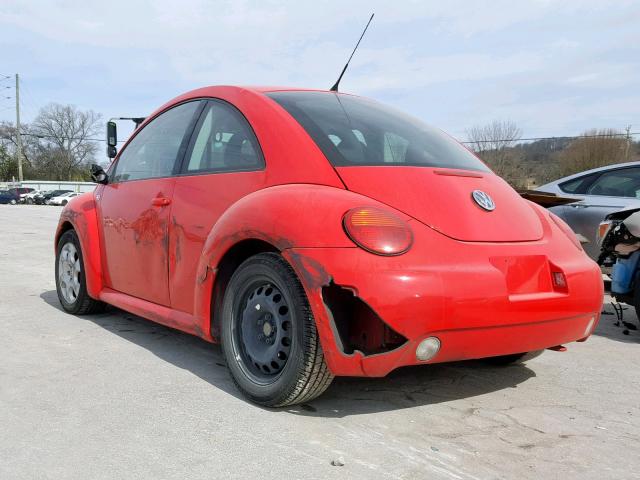 3VWCP21C62M405290 - 2002 VOLKSWAGEN NEW BEETLE წითელი ფოტო 3
