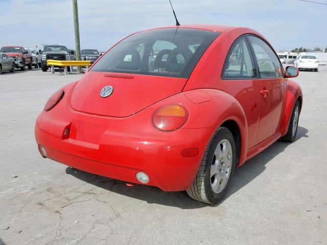 3VWCP21C62M405290 - 2002 VOLKSWAGEN NEW BEETLE წითელი ფოტო 4