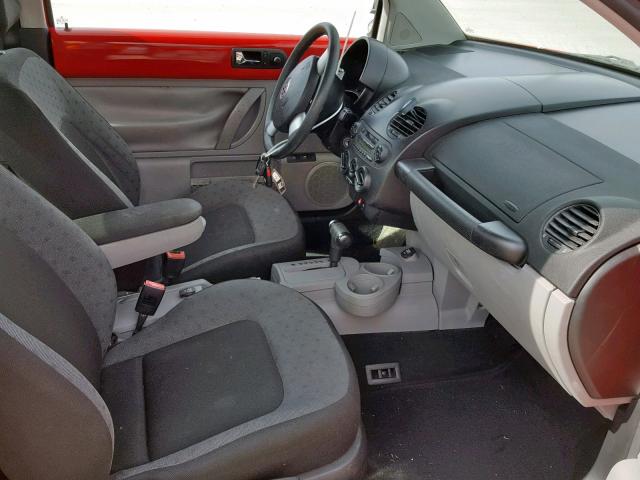 3VWCP21C62M405290 - 2002 VOLKSWAGEN NEW BEETLE წითელი ფოტო 5