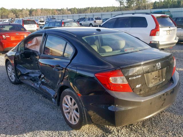 2HGFB2F93CH571697 - 2012 HONDA CIVIC EXL BLACK photo 3