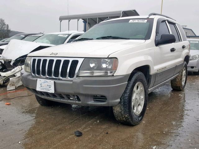 1J4GX48S22C257518 - 2002 JEEP GRAND CHER WHITE photo 2