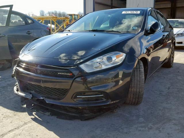 1C3CDFBA5DD171114 - 2013 DODGE DART SXT BLACK photo 2