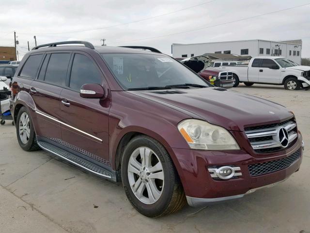 4JGBF71EX7A228548 - 2007 MERCEDES-BENZ GL 450 4MA BURGUNDY photo 1