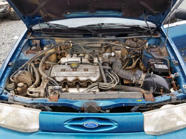 3FAPP13J4PR180796 - 1993 FORD ESCORT LX TURQUOISE photo 7