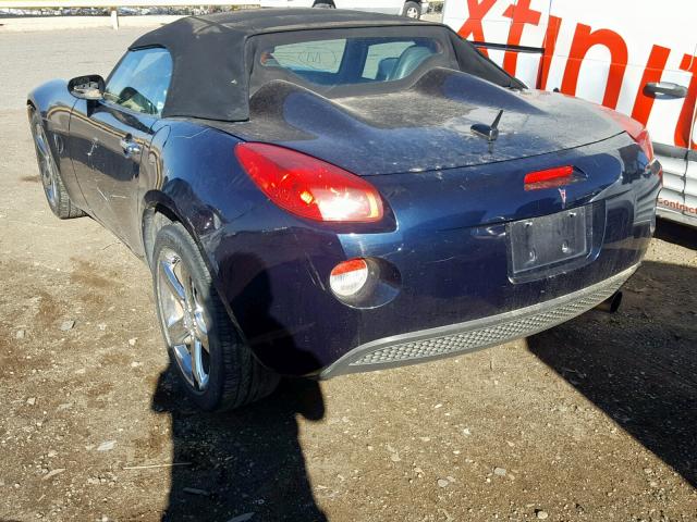 1G2MB35B67Y118514 - 2007 PONTIAC SOLSTICE BLUE photo 3