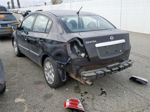 3N1AB6AP1AL705264 - 2010 NISSAN SENTRA 2.0 BLACK photo 3