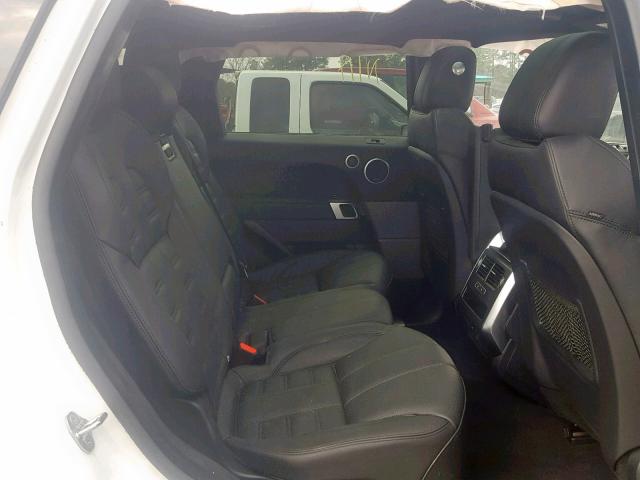 SALWS2VF3GA547886 - 2016 LAND ROVER RANGE ROVE WHITE photo 6