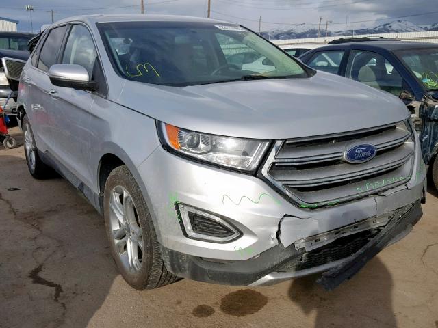 2FMTK4K98FBB56333 - 2015 FORD EDGE TITAN SILVER photo 1