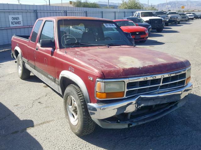 1B7GL23Y5RS701699 - 1994 DODGE DAKOTA BURGUNDY photo 1