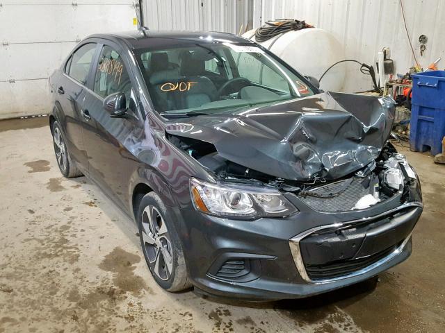 1G1JF5SB7J4138832 - 2018 CHEVROLET SONIC PREM GRAY photo 1