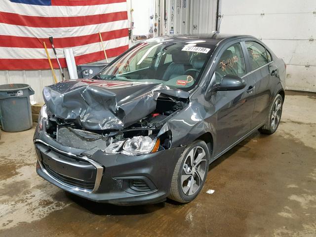 1G1JF5SB7J4138832 - 2018 CHEVROLET SONIC PREM GRAY photo 2