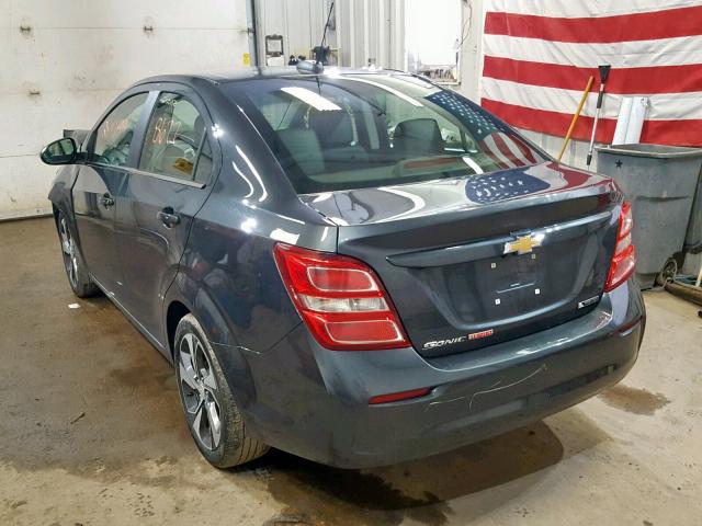 1G1JF5SB7J4138832 - 2018 CHEVROLET SONIC PREM GRAY photo 3