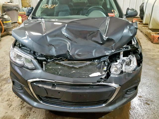 1G1JF5SB7J4138832 - 2018 CHEVROLET SONIC PREM GRAY photo 9