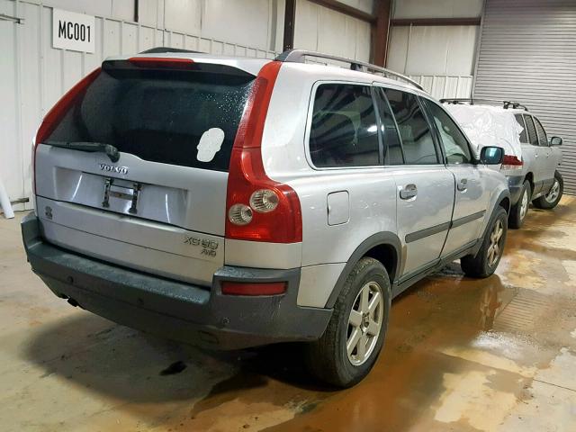 YV1CZ59H841065682 - 2004 VOLVO XC90 SILVER photo 4