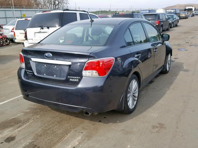 JF1GJAH64CH009922 - 2012 SUBARU IMPREZA LI GRAY photo 4