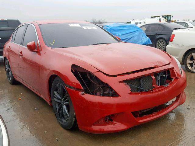 JN1CV6AP7AM401409 - 2010 INFINITI G37 BASE RED photo 1