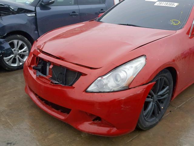 JN1CV6AP7AM401409 - 2010 INFINITI G37 BASE RED photo 10