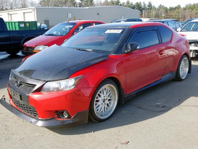 JTKJF5C7XD3051186 - 2013 TOYOTA SCION TC RED photo 2