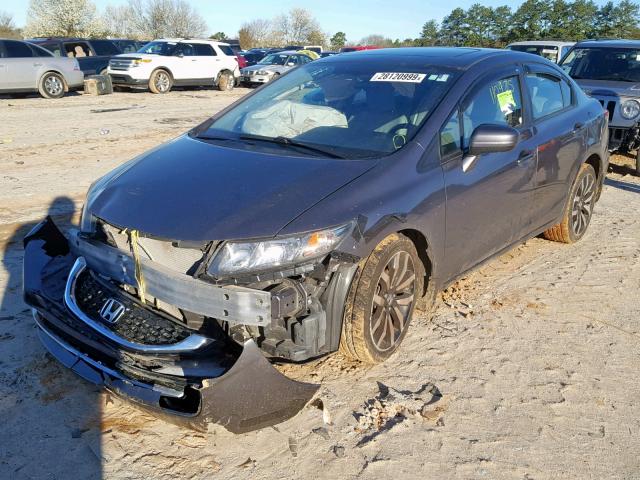 19XFB2F95EE064474 - 2014 HONDA CIVIC EXL SILVER photo 2