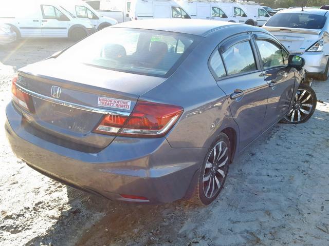 19XFB2F95EE064474 - 2014 HONDA CIVIC EXL SILVER photo 4