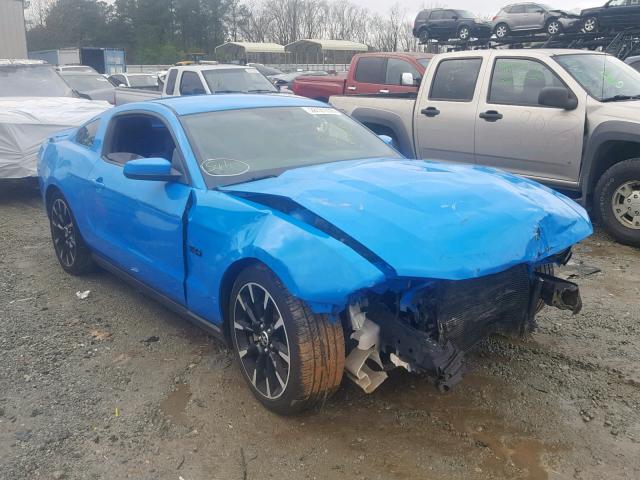 1ZVBP8CF5C5259445 - 2012 FORD MUSTANG GT BLUE photo 1