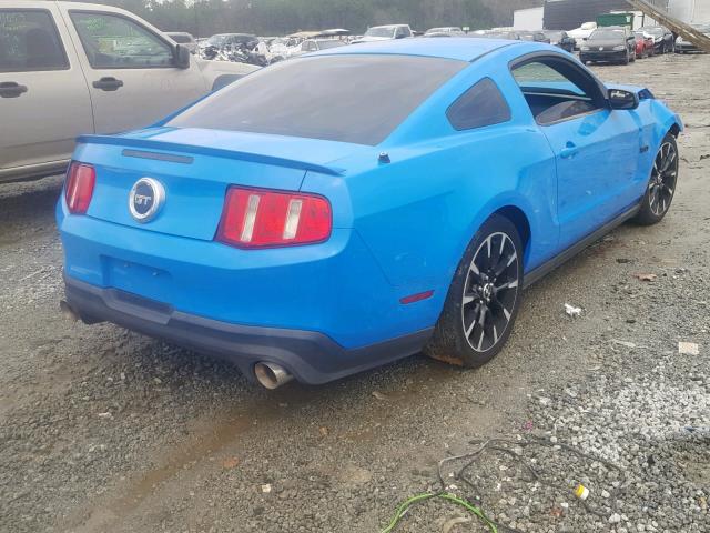 1ZVBP8CF5C5259445 - 2012 FORD MUSTANG GT BLUE photo 4