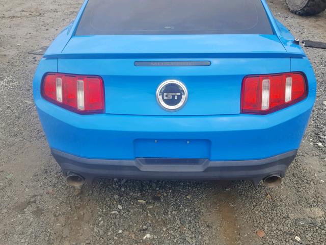 1ZVBP8CF5C5259445 - 2012 FORD MUSTANG GT BLUE photo 9