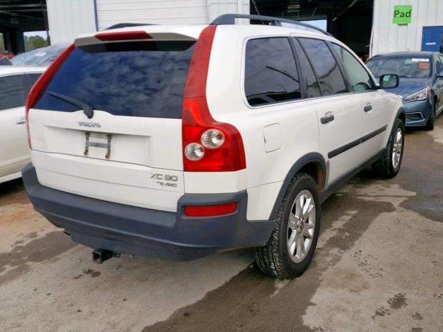 YV1CZ91H131003882 - 2003 VOLVO XC90 T6 WHITE photo 4