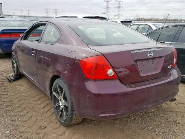 JTKDE167660099700 - 2006 TOYOTA SCION TC იასამნისფერი ფოტო 3