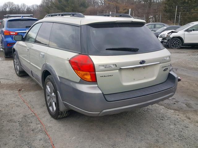 4S4BP86C654352645 - 2005 SUBARU LEGACY OUT TAN photo 3