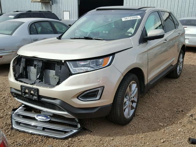 2FMPK4K86HBC44924 - 2017 FORD EDGE TITAN GOLD photo 2