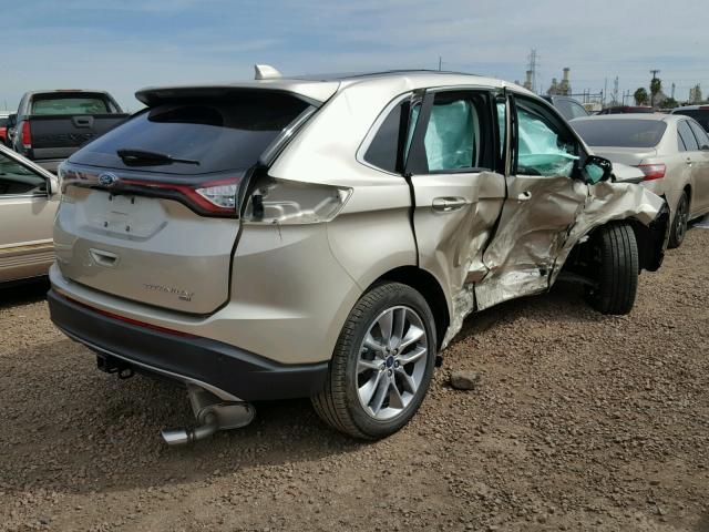 2FMPK4K86HBC44924 - 2017 FORD EDGE TITAN GOLD photo 4