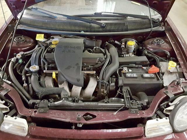 3B3ES42Y2XT564709 - 1999 DODGE NEON HIGHL MAROON photo 7