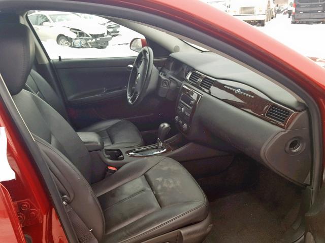 2G1WC5E38D1116972 - 2013 CHEVROLET IMPALA LTZ RED photo 5