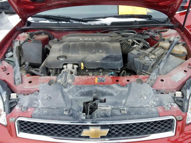 2G1WC5E38D1116972 - 2013 CHEVROLET IMPALA LTZ RED photo 7