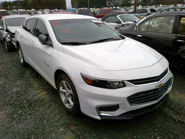 1G1ZB5ST0JF152969 - 2018 CHEVROLET MALIBU LS WHITE photo 1