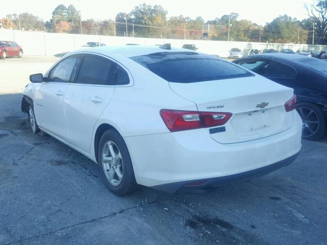 1G1ZB5ST0JF152969 - 2018 CHEVROLET MALIBU LS WHITE photo 3