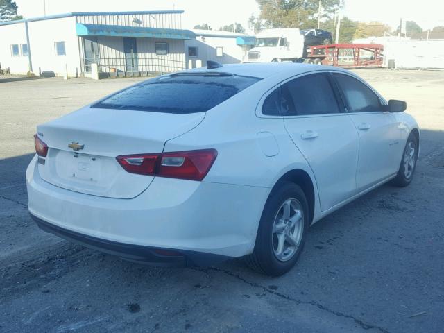 1G1ZB5ST0JF152969 - 2018 CHEVROLET MALIBU LS WHITE photo 4