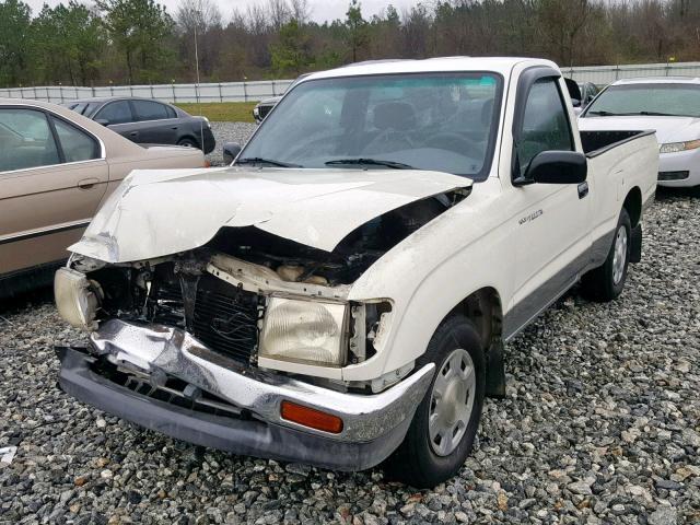 4TANL42N5VZ225364 - 1997 TOYOTA TACOMA WHITE photo 2