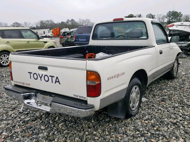 4TANL42N5VZ225364 - 1997 TOYOTA TACOMA WHITE photo 4