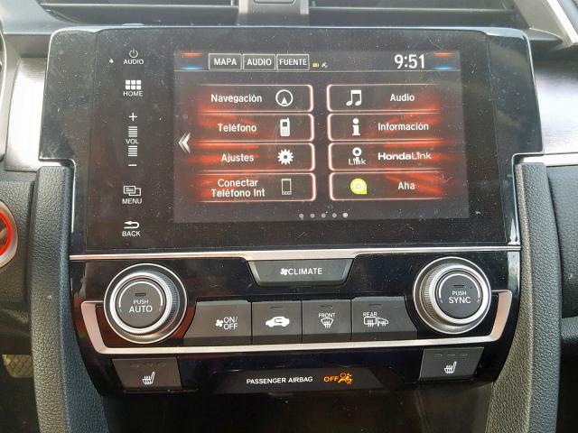 2HGFC1F77GH658823 - 2016 HONDA CIVIC EXL 白色 照片 9