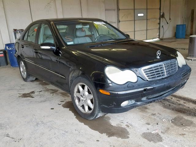 WDBRF61J62F159846 - 2002 MERCEDES-BENZ C 240 BLACK photo 1