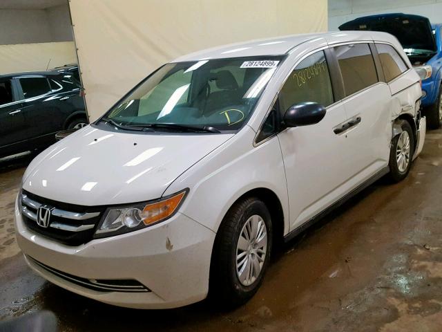 5FNRL5H28GB123588 - 2016 HONDA ODYSSEY LX WHITE photo 2